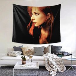 Tapestries Mylene Farme Tapestry Art Wall Poster Hanging Blankets Sofa Table Cover Home Decor