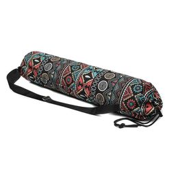 Hot Selling Yoga Mat Bag Carrier Adjustable Shoulder Strap Printing Portable for Fitness Sports Q0705