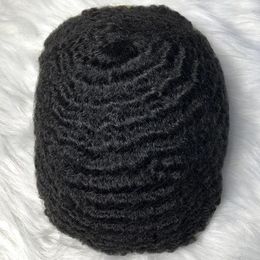 4mm Afro Kinky Curl Brazilian Virgin Human Hair Full Lace Toupee 10mm Wave for Black Men Fast Express Delivery