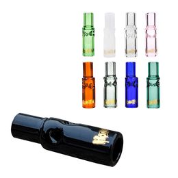 HONEYPUFF Reusable Smoking Glass Filter Tip Mouthpieces For Pre-Rolled Rolling Cones 35MM Cigarette Tips Mouthpiece