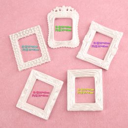 2pcs Resin Photo Frame Miniature Accessories Mini Photo Frame Crafts Simulation Furniture Doll House Decoration 1392 Y2