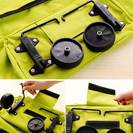 Tote Tug Bag Portable Travel Shopping Foldable On Handbag Wheels Storage Bags