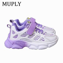 Çocuk Ayakkabı Mesh Rahat Bebek Erkek ve Kız Ayakkabı Antislip Yumuşak Alt Bebek Sneaker İlkbahar / Sonbahar Tenis Zapatillas Boyutu # 21-30 G1025