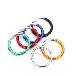 Circle Round Carabiner Camping Spring Snap Clip Hook Keychain Camping Climbing Hiking Outdoor Tools SN4421