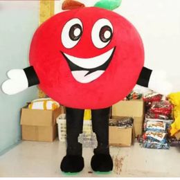 High quality Red Apple Mascot Costumes Christmas Fancy Party Dress Cartoon Character Outfit Suit Adults Size Carnival Easter Advertising Theme Clothing