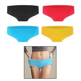 Silicone Swimwears Elastic Female Swimming Trunks Waterproof Ladies Underwear Solid Plain Briefs Match Bikini Bottoms Bathing Trunk