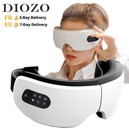 Electric Vibration Eye Massage Support Bluetooth Heating Therapy Glasses Care Fatigue Relief Machine s Massageador 220208