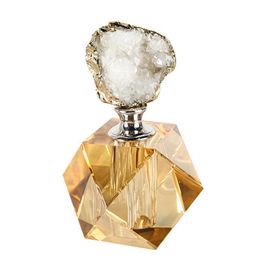 Vases Creative Light Luxury Agate Perfume Bottle Home Decoration Accessories Fashion Crystal Crafts Decore Living Room