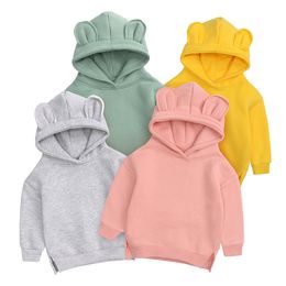 Spring Autumn Baby Boys Girls Clothes Cotton Hooded Sweatshirt Children Fashion Hoodies Kids Casual Infant Cartoon Clothing 4-12 years