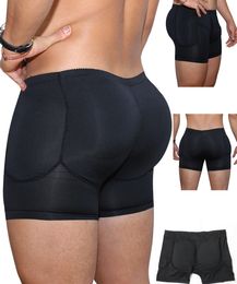 Sexy Men's Boxer Underpants Warm Lingerie Male Butt Lifter shaper Enhancing Thermal Underwear Hip Lift Panties With Pads