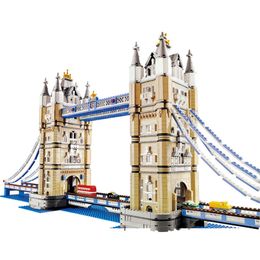 Building Blocks LED Light 10214 Famous City Building Model Tower Brie DIY Bricks Toys for Kids Birthday Gift