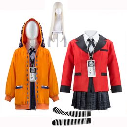 Аниме костюмы горячего аниме kakegurui школьные девочки JK United Hoodie Runa yomotsuki дети косплей костюм yomoduki runa девушка хеллоуин платье