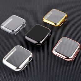 Für Apple Watch Case 4 3 2 1 Schutzhülle TPU weich 42mm 40mm Uhrengehäuse