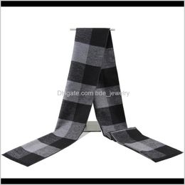 Wraps Hats, & Gloves Fashion Aessoriesscarf Strip Solid Plaid Wool Scarf Classical Warm Long Soft Cashmere Scarves For Men Winter Aessories D