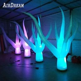 LED tube pillar Lighting Inflatable Water Plant sea grass Tree Tentacle for Party Decoration