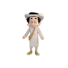 Professional Arabian Boy Mascot Costume Halloween Christmas Fancy Party Dress Cartoon Character Suit Carnival Unisex Adults Outfit