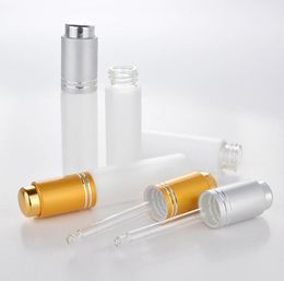 20 ML Mini Portable Frosted Glass Refillable Perfume Bottle Empty Cosmetic Parfum Vial With Dropper