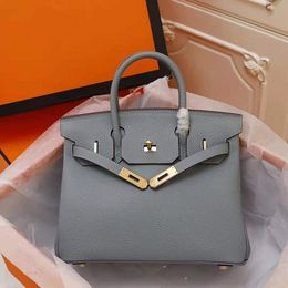 Luxury Designers Fashion Bag 25cm Women Totes Shoulder bags With Stamped Lock Lady Genuine Leather 202306