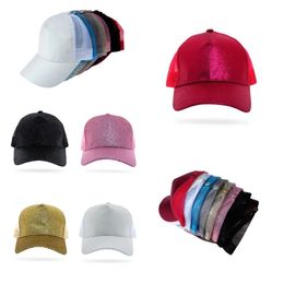 Party Hats Ponytail Hat 9 style Washed Distressed Messy Buns Ponycaps Baseball Caps Trucker Supplies T2I52521