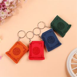 Mini Arabic Quran Islamic Keychain Women Men Allah Real Paper Can Read Pendant Keyring Fashion gift for Guests