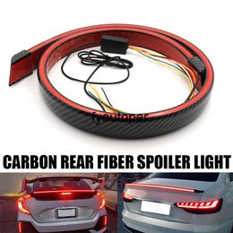 Multifunctional led pull lamp for automobile trunk, general carbon fiber spoiler outside the vehicle, 1.2m turn lamp, brake lamp car