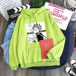 Janpanese Anime Haikyuu Hinata Shoy Hoodies Sweatshirts Men/Women Funny Cartoon Printing Kawaii Manga Oversized Winter Hoodies Y0816