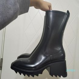 Motorcycle Boots Racing Protective Gear Motocross Leather Long Shoes anti-slip Waterproof Black White Mid-Calf Square Toe