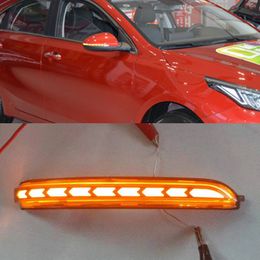 1 Pair LED Dynamic Turn Signal Light Flasher Flowing Blinker Flashing Light Yellow For Kia K3 Forte Cerato 2019 2020 2021