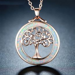 Tree of Life Pendant Necklace Opal Necklaces