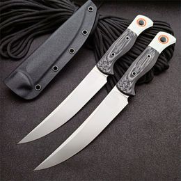 15500-1 Survival Straight Hunting Knife S45VN Satin Blade Full Tang G10 Handle Fixed Blades Knives With Kydex