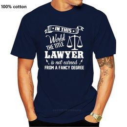 Women's T-Shirt Vintage The Title Lawyer Is Not Earned Shirt T Men Hipster Women Tshirts O Neck Short Sleeve