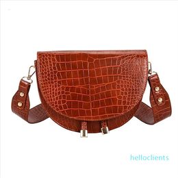 Stylish Pattern Shoulder Bags For Fashion Casual Women Crocodile Messenger Bag Simple Handbag Fashion New Leather