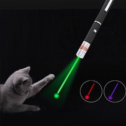 LED Laser Pet Cat Toy 5MW Red Dot Laser Light Toy Laser Sight 530Nm 405Nm 650Nm Pointer Pen Interactive Toy with Cat