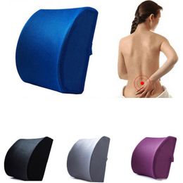 Cushion/Decorative Pillow Car Memory Foam Breathable Healthcare Lumbar Cushion Waist Back Support Travel Seat Home Office Pillows Relieve Pa