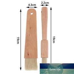 1pc Household Kitchen Cooking Brush Barbecue Oil Brush Round Handle Bristle Brushes Flat Pastry Baking Brushes Factory price expert design Quality Latest Style