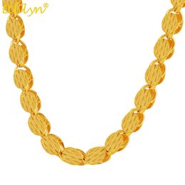 Ethlyn Length 60CM Width 7MM,Ethiopian/Africa/ Eritrea Classic Thick Necklaces Gold Color Men Women Chain MY17