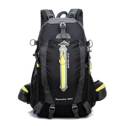 New Design 40L Water Resistant Travel Backpack School Bag For College Men Women Daypacks Camp Hike Laptop Trekking Climb Bags Q0721