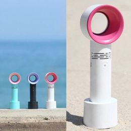 Zero9 USB Rechargeable Portable Bladeless Cooling Handheld Fan Gadgets Mini Cooler No Leaf Handy With 3 Fans Speed