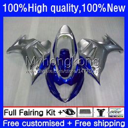 OEM Blue silvery Body For SUZUKI KATANA GSX 650F GSXF 650 GSXF650 08-14 29No.135 GSXF-650 2008 2009 2010 2011 2012 2013 2014 GSX650F GSX-650F 08 09 10 11 12 13 14 Fairing Kit