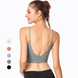 Spring And Summer Spaghetti Strap Yoga Sports Bra Female Sling Beautiful Back Running Workout Exercise Underwear Outfit