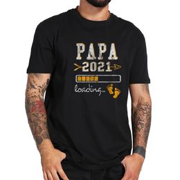 -Человек подарок папа загрузка 2021 будущего папы футболка чисто хлопок высокое качество ткани мягкие графические печати Tee Tops Homme