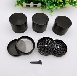 Pepper Grinders Herb Metal Grinder 50mm 4 Layers Tobacco Tool for Smoking 5 Colours Zinc Alloy CNC Teeth Colourful Tools