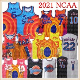 Movie Space Jam Jersey Tune Squad 7 R.RUNNER 1 Bugs ! Taz LeBron 10 23 Lola 2 D.DUCK 22 Bill Murray 1/3 Tweety