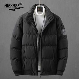 Men Autumn Casual Parkas Coat Mens Jacket Brand Coat Fashion Winter Thick Warm Padded Outwear Windproof Parkas Jacket 211104