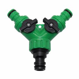 Watering Equipments Garden Water Nipple Interface Pipe Adapter Y Shape Hose Splitter Valve Horticultural Balcony Irrigation Car Washing