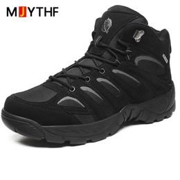 2022 Military Ankle Boots Men Outdoor Tactical Combat Boots Hiking Boots Men Casual Shoes Autumn Winter Men Army Shoes