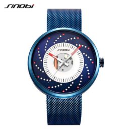 Sinobi Fashion Wheels Creative Design Men Watches Cool Waterproof Luminous Stainless Steel Japan Imported Movement Quartz Watch Q0524
