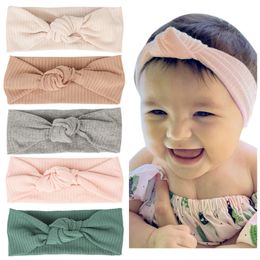 Baby Girls Kids Headbands Infant Kids Elastic Cotton Knot Hairbands Children Headwear Hair Accessories KHA299
