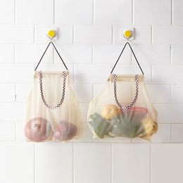 Storage Containers Foldable Kitchen Vegetables Mesh Bag Household Multipurpose Fruit Wall Hanging Onion Garlic bags