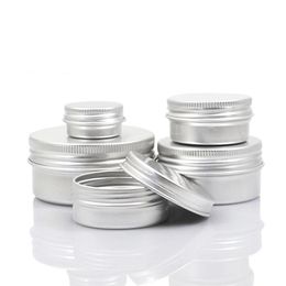 Packing Bottles Empty Aluminium Cream Jar Tin 5 10 15 30 50 100g Cosmetic Lip Balm Containers